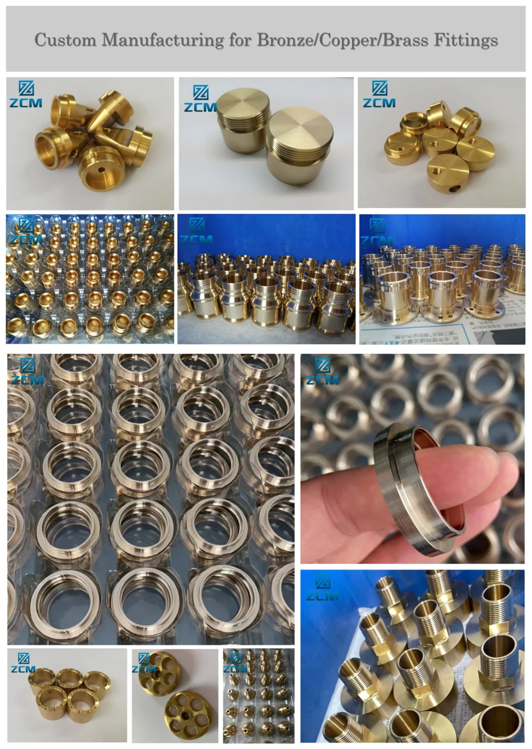 Custom Manufacturing CNC Machined Metal Kitchen Machine Part Brass Bronze Copper Part