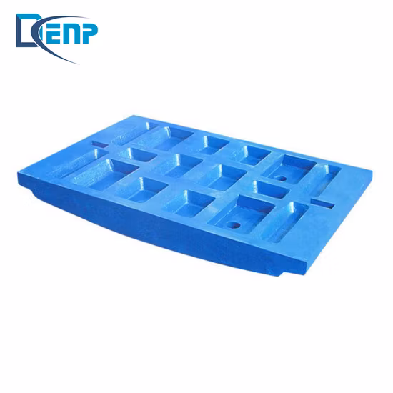 Shanbao PE 400*600 PE500*750 PE600*900 pièces de rechange de concasseur à mâchoires plaque de mâchoire pivotante fixe