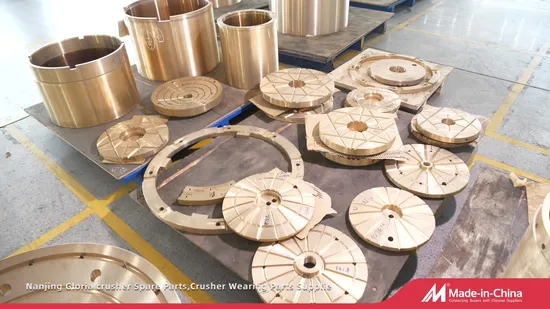 Pièce d'usure en bronze de bronze de machines d'exploitation de pièce de rechange de broyeur de cône de bague en bronze